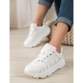 Bella Paris Sneakers con lacci bianco 1