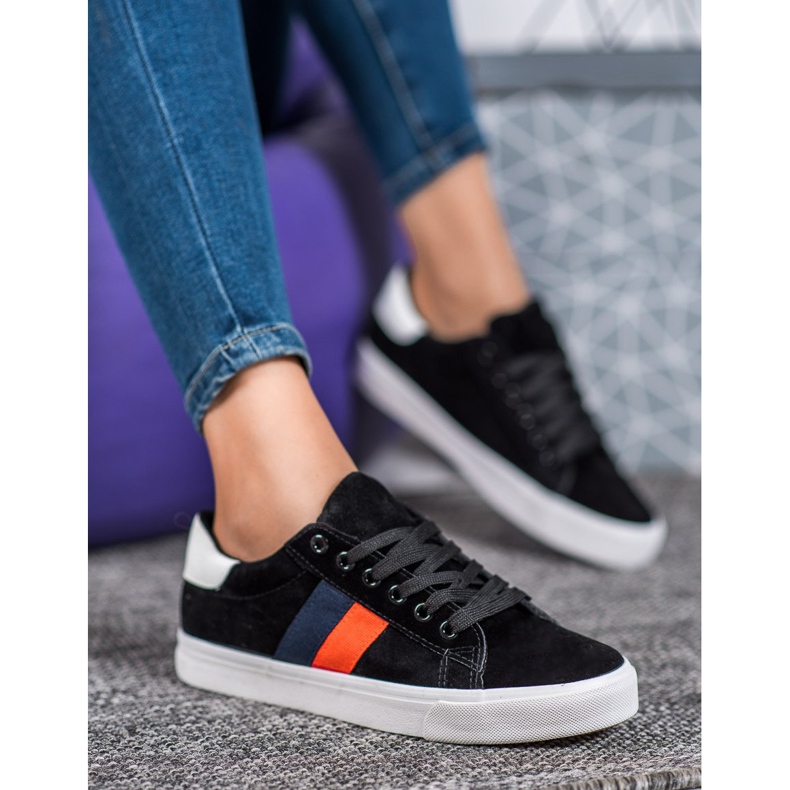 SDS Scarpe sportive su suola spessa nero 1