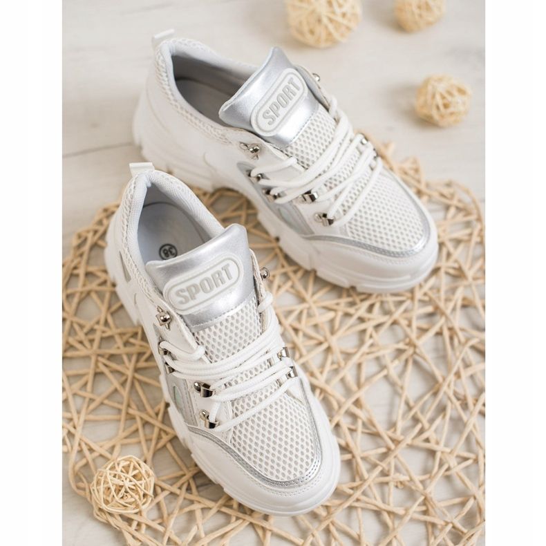 Bella Paris Sneakers alla moda con rete bianca 1