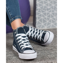 Super Me Scarpe da ginnastica alte blu 1