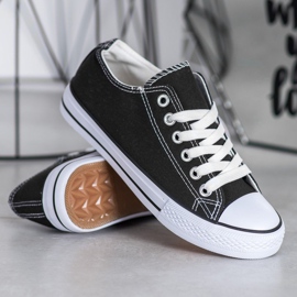 SDS Sneakers in tessuto nero 1