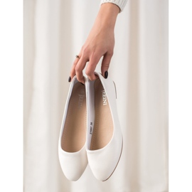SHELOVET Ballerina Classica in Ecopelle bianco 2