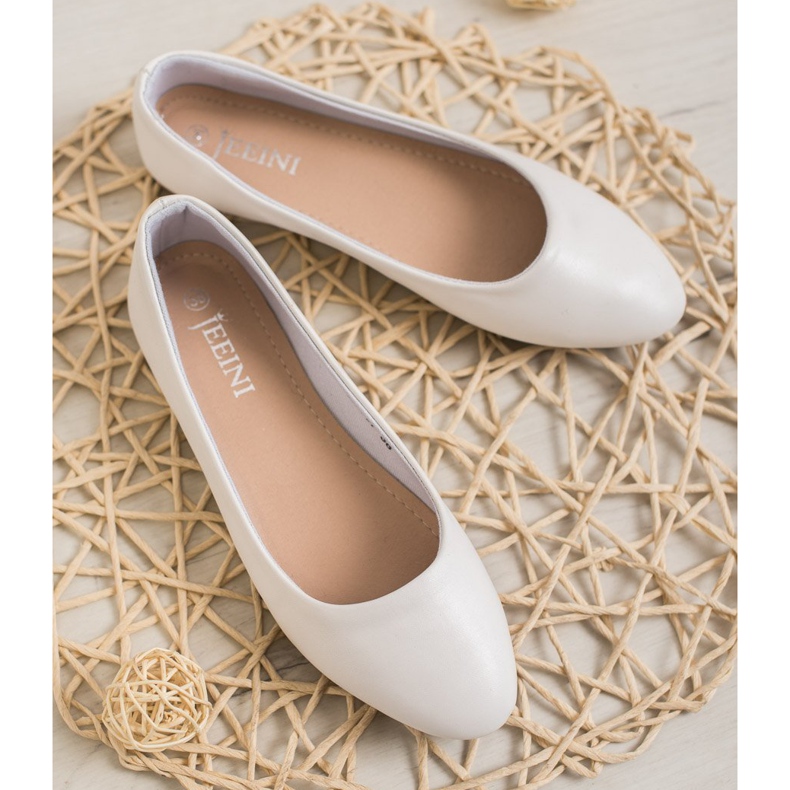 SHELOVET Ballerina Classica in Ecopelle bianca 1