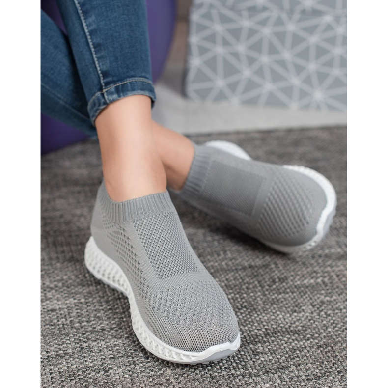 Goodin Scarpe sportive traforate grigio 1