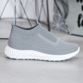 Goodin Scarpe sportive traforate grigio 2