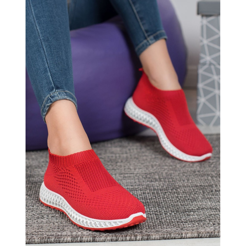 Goodin Scarpe sportive traforate rosso 1