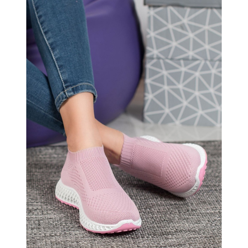 Goodin Scarpe sportive traforate rosa 2
