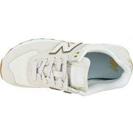 Scarpe New Balance W WL574SOA beige 2