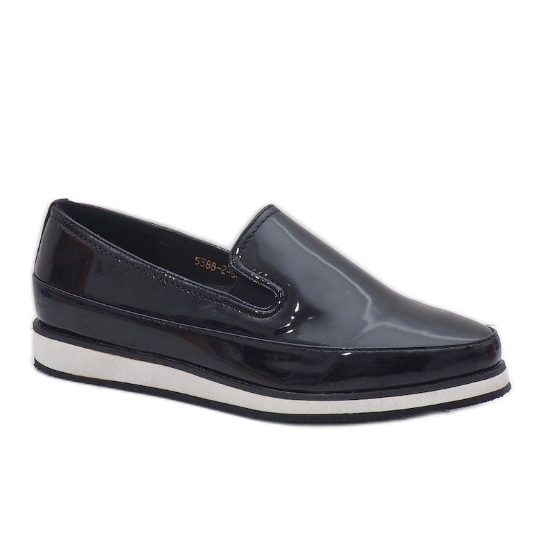 Scarpe nere con zeppa 5388-2 nero 1