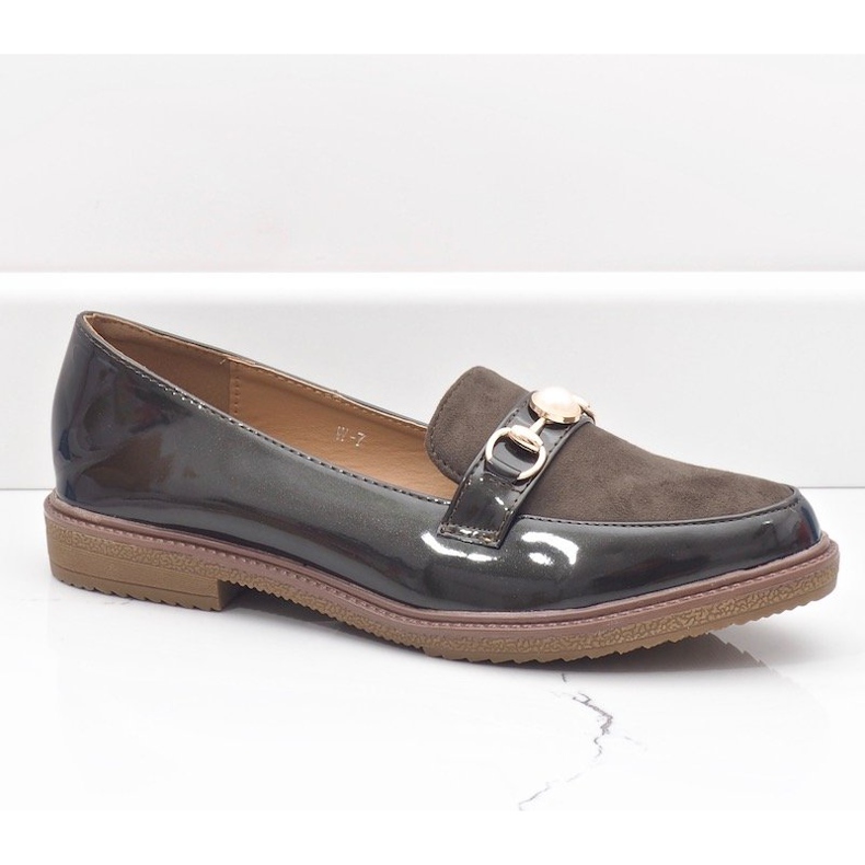 Mocassini verdi, scarpe da donna W-7 verde 1