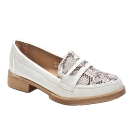 Mocassini ballerine animali bianchi 20-339MO bianco 1