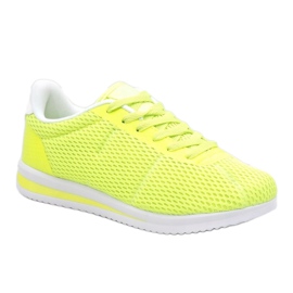 Scarpe sportive da donna verde fluo FXZ32-3 1