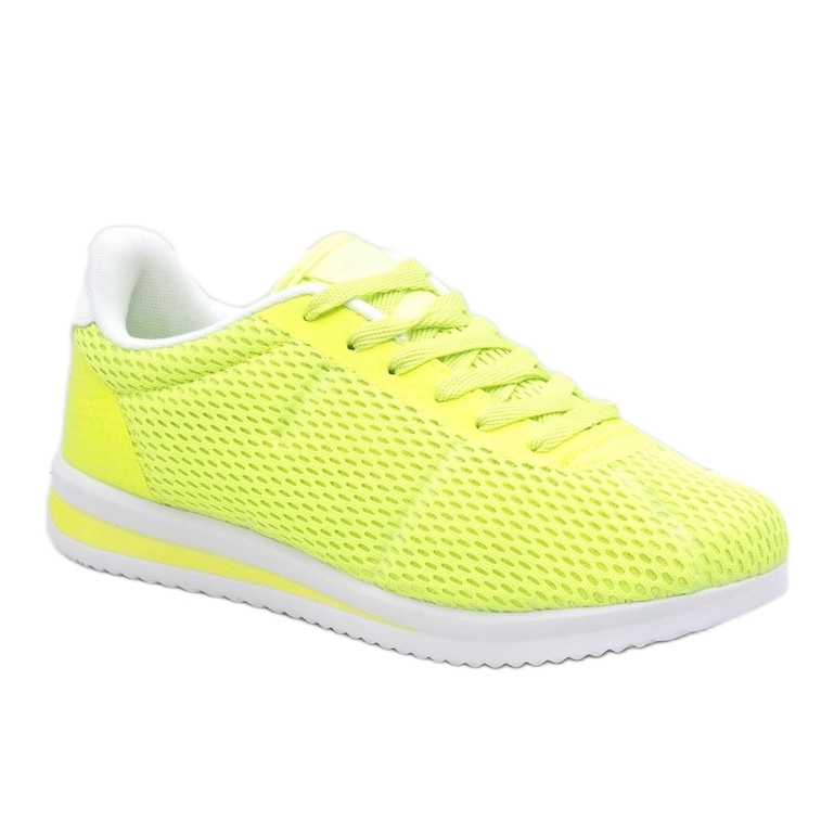 Scarpe sportive da donna verde fluo FXZ32-3 1