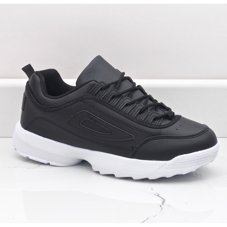 Scarpe sportive nere, sneakers DS2-1 nero 1