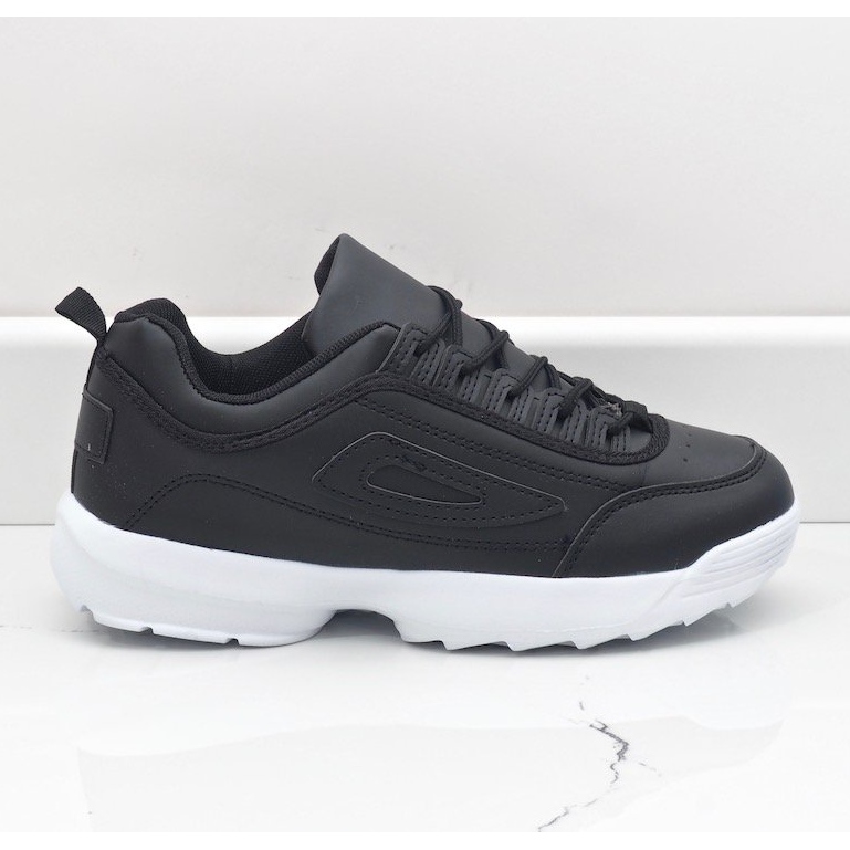 Scarpe sportive nere, sneakers DS2-1 nero 2