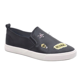 Sneakers nere con stampe G82-1 nero 1