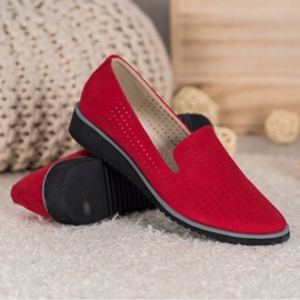 Goodin Signori traforati leggeri rosso 1