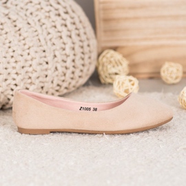 SHELOVET Comode ballerine marrone 2