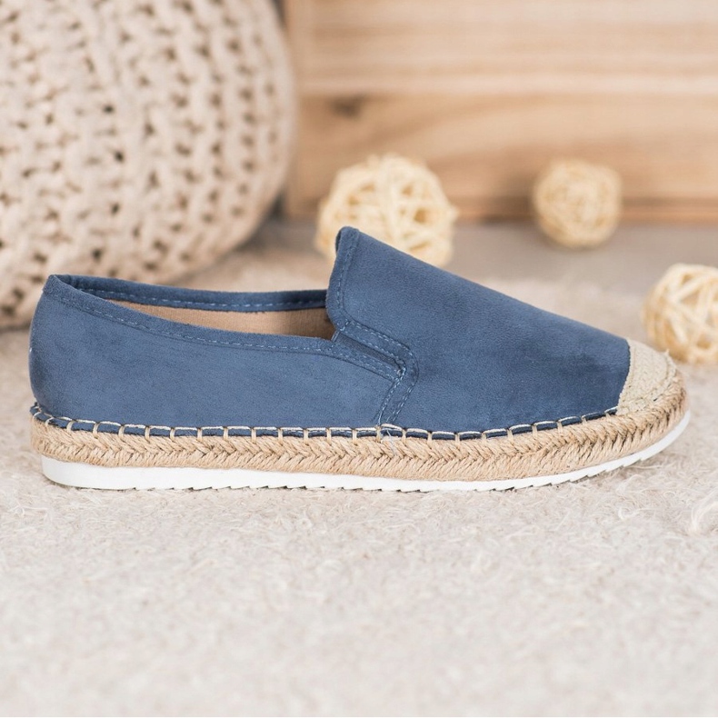 Goodin Espadrillas in camoscio blu 1