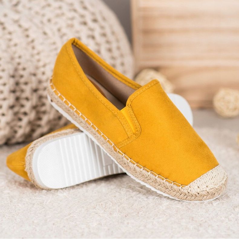 Goodin Espadrillas in camoscio giallo 1