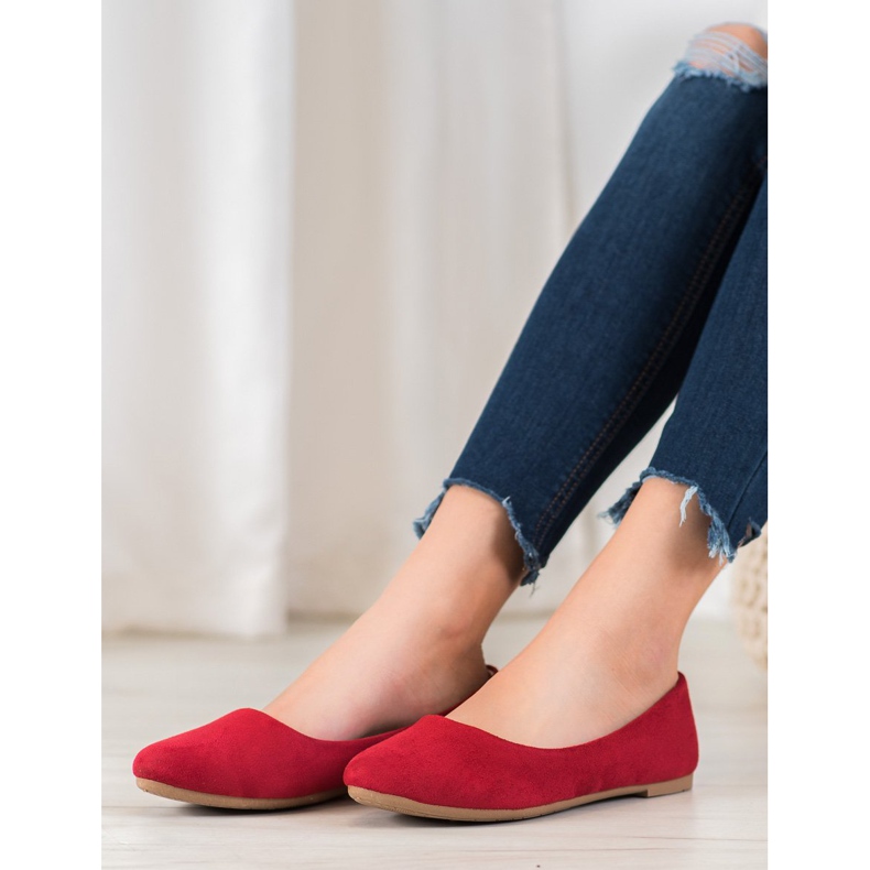 SHELOVET Comode ballerine rosso 2