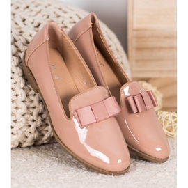 Fama Signori laccati con fiocco marrone 2