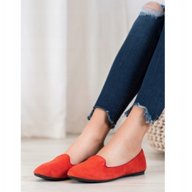 Clowse Signori classici in pelle scamosciata rosso 1