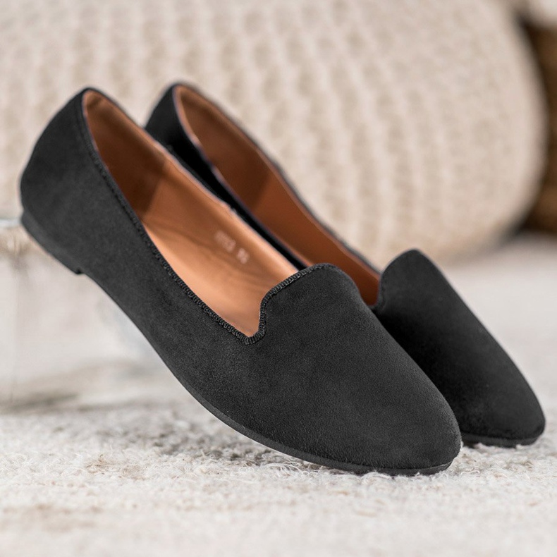 Clowse Signori classici in pelle scamosciata nero 2