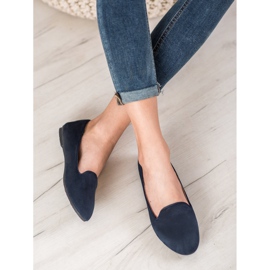 Clowse Signori classici in pelle scamosciata blu navy 1