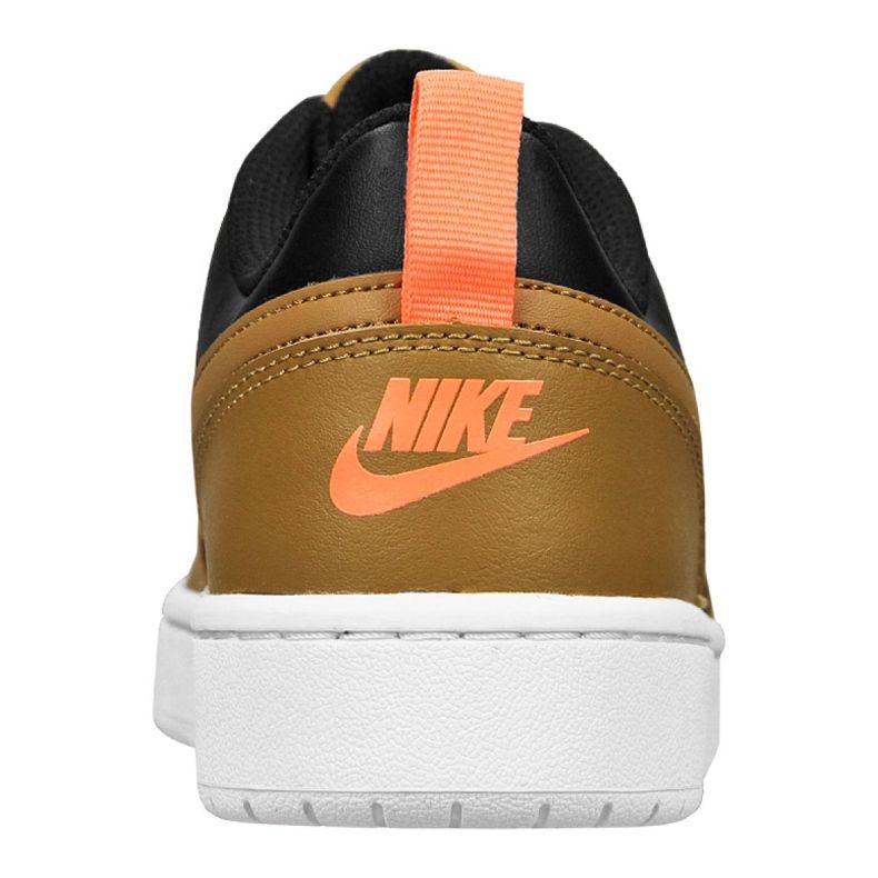 Nike Court Borough Low 2 Jr BQ5448-004 scarpe nero giallo 1