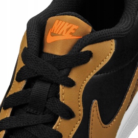 Nike Court Borough Low 2 Jr BQ5448-004 scarpe nero giallo 2