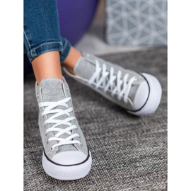 Super Me Scarpe da ginnastica alte grigio 2