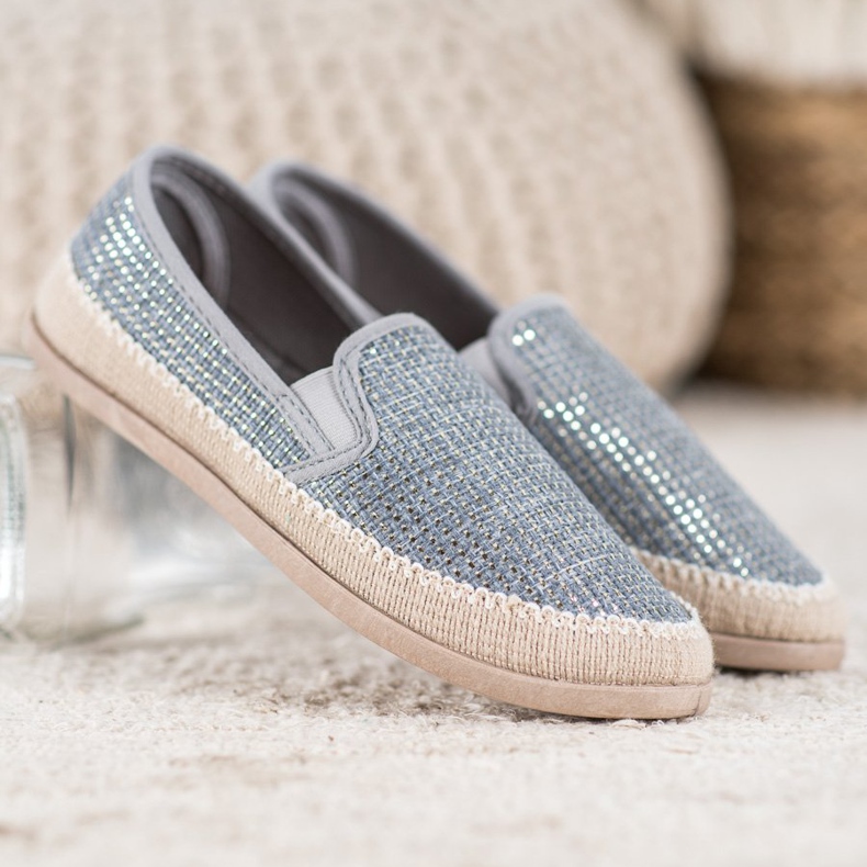 SHELOVET Espadrillas alla moda blu grigio 1