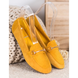 Bestelle Mocassini eleganti con ornamento giallo 1