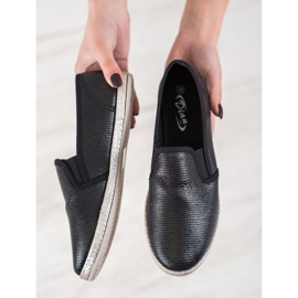 SHELOVET Scarpe Slip On lucide nero 2