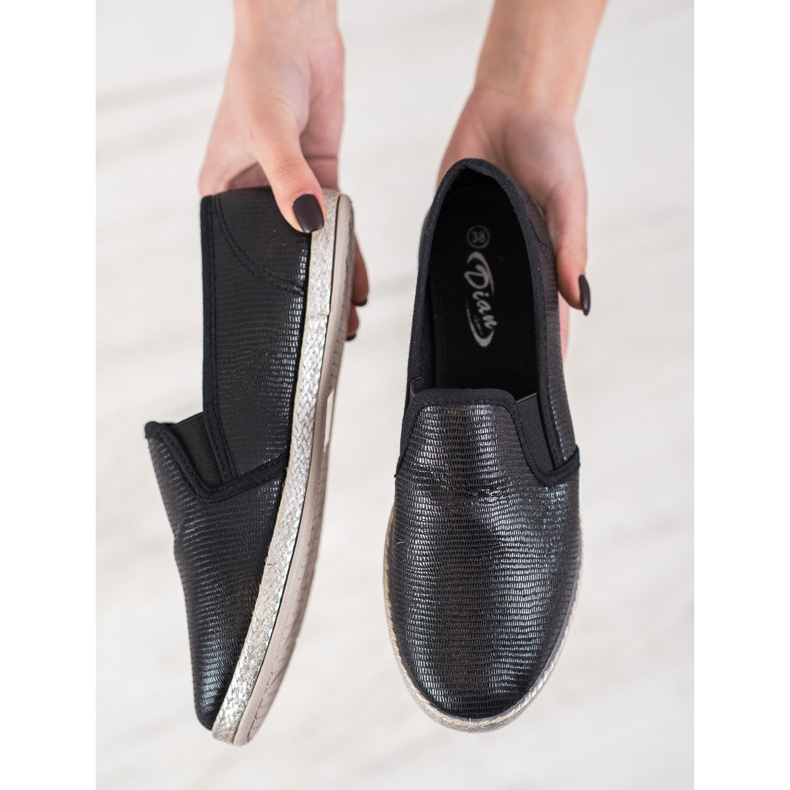 SHELOVET Scarpe Slip On lucide nero 2