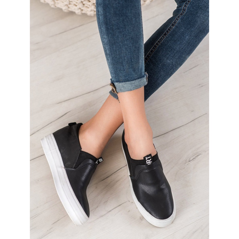 Bona Scarpe slip-on nere nero 2