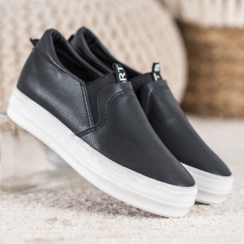 Bona Scarpe slip-on nere nero 1