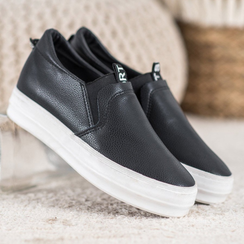 Bona Scarpe slip-on nere nero 1