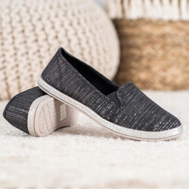 SHELOVET Comode scarpe slip-on nero 1