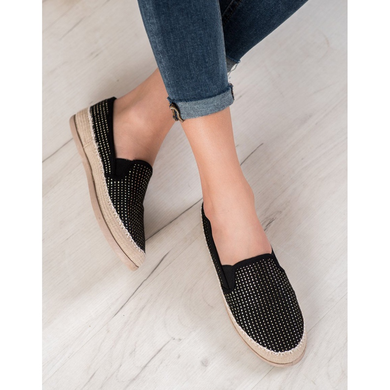 SHELOVET Espadrillas alla moda nero 1