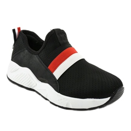 Scarpe slip-on sportive nere NB256P-1 nero 1