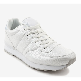 Scarpe sportive da uomo bianche 5535-1 bianca 1