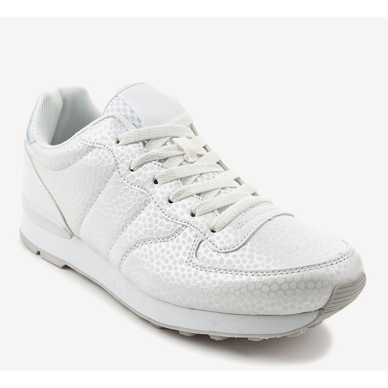 Scarpe sportive da uomo bianche 5535-1 bianca 1
