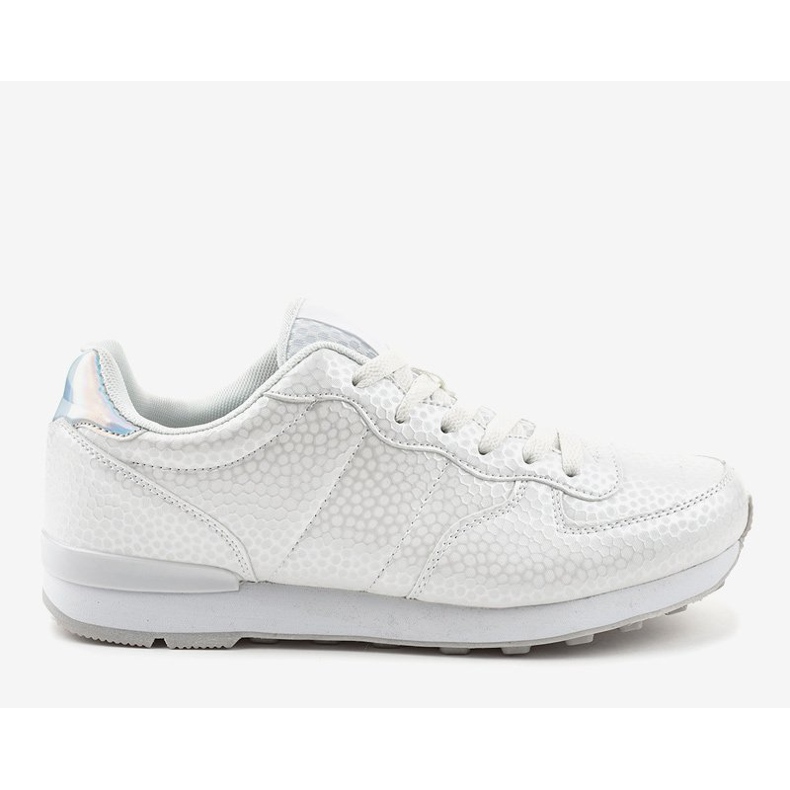 Scarpe sportive da uomo bianche 5535-1 bianca 2