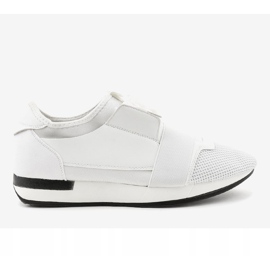 Scarpe sportive da uomo bianche B18-101 bianco 2