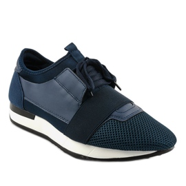 Scarpe sportive da uomo blu navy B18-101 1