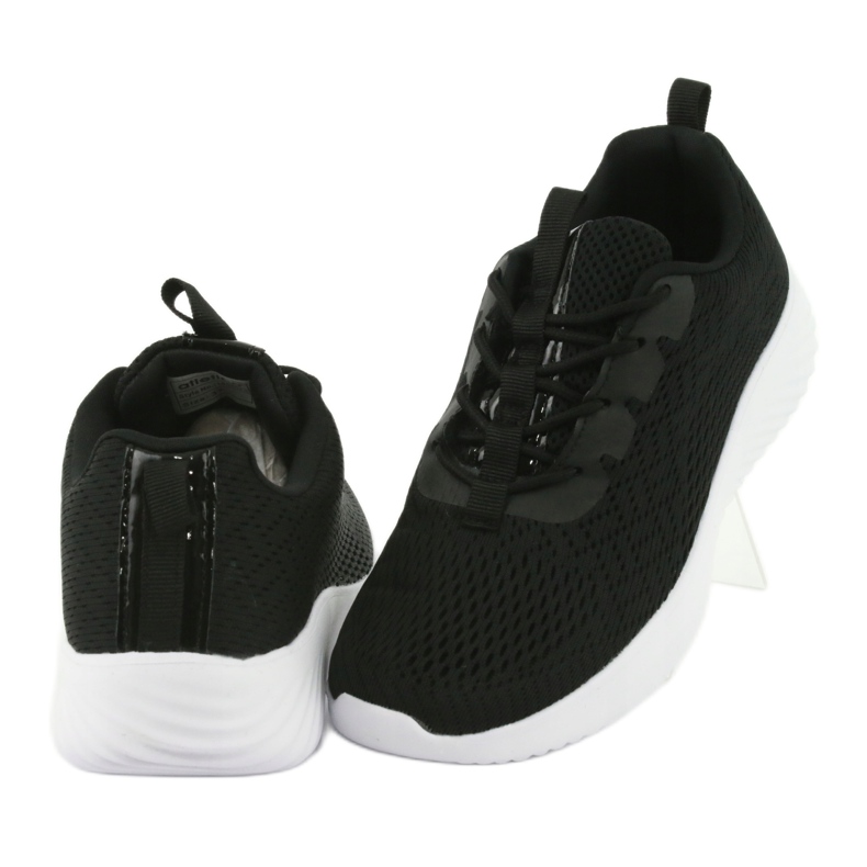 Scarpe sportive in rete leggera Atletico 1858073 nere nero 4