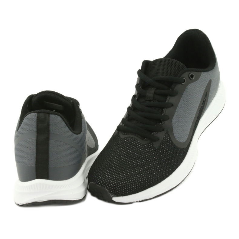 Scarpe sportive da uomo Atletico 1857335, nere e grigie nero 4