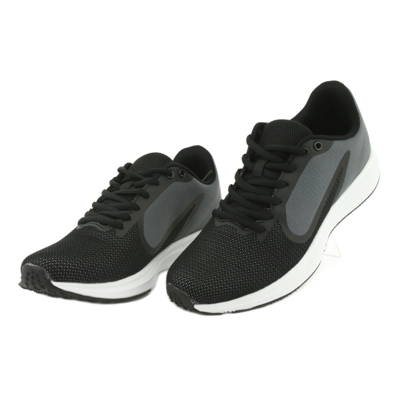 Scarpe sportive da uomo Atletico 1857335, nere e grigie nero 3